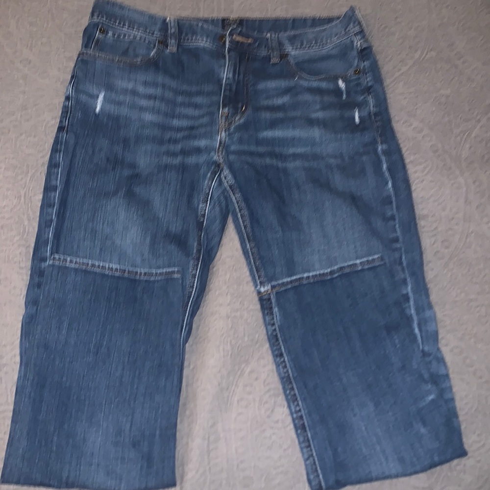 J Crew Factory The Sutton Mens Selvedge Denim Blue Jeans size 32/30
